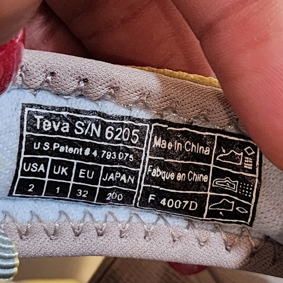 TEVA kids sandals Strappy Unisex size 2 - Picture 7 of 9
